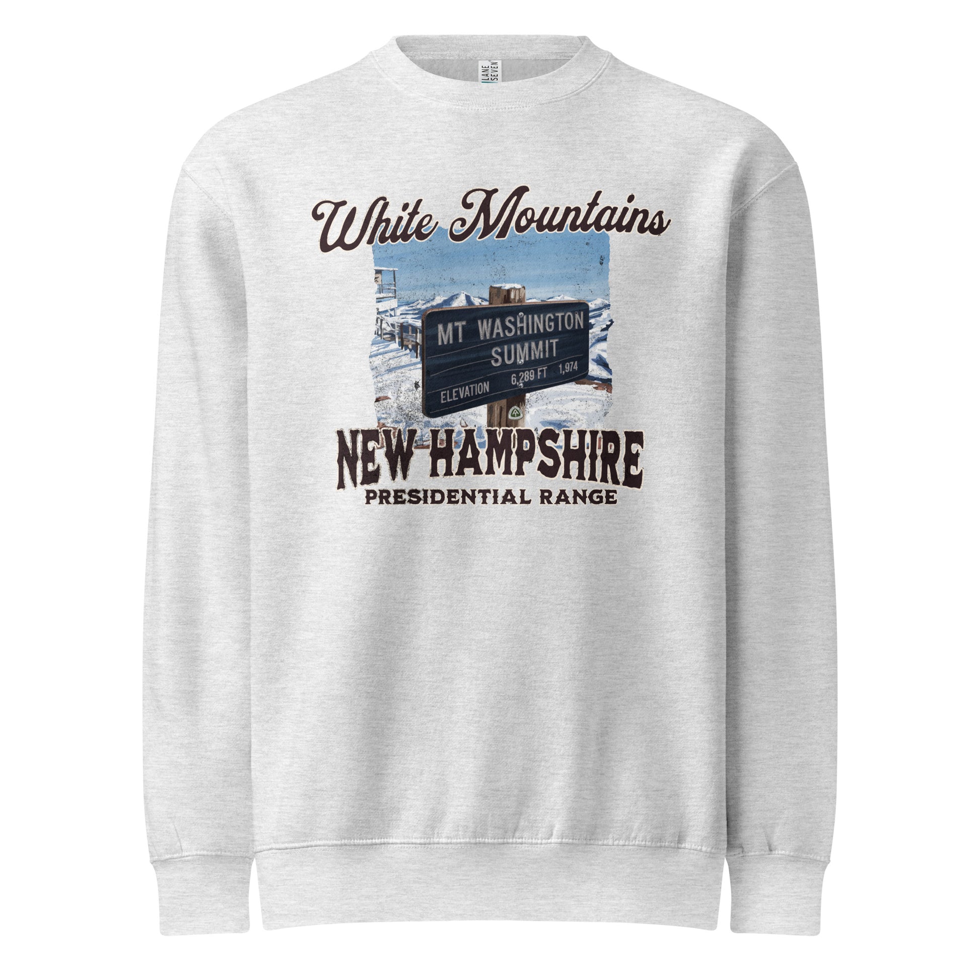 Mount Washington Sign Crewneck Sweatshirt Sweatshirt Park Service Apparel