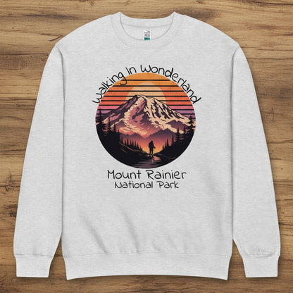Walking In Wonderland Rainier Crewneck Sweatshirt Sweater Park Service Apparel Heather Grey S