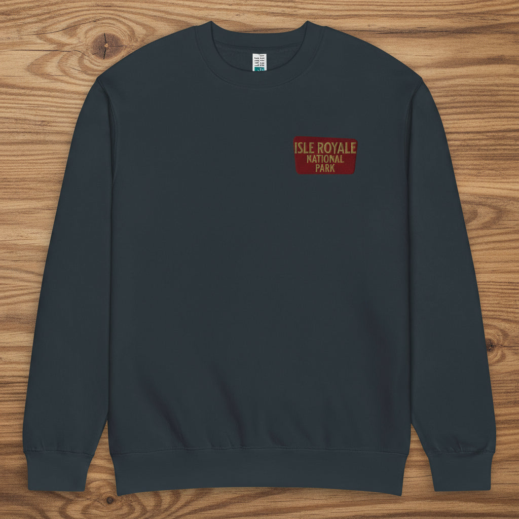 Isle Royale National Park Crewneck Sweatshirt Sweatshirt Park Service Apparel Navy S