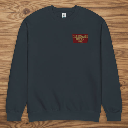 Isle Royale National Park Crewneck Sweatshirt Sweatshirt Park Service Apparel Navy S