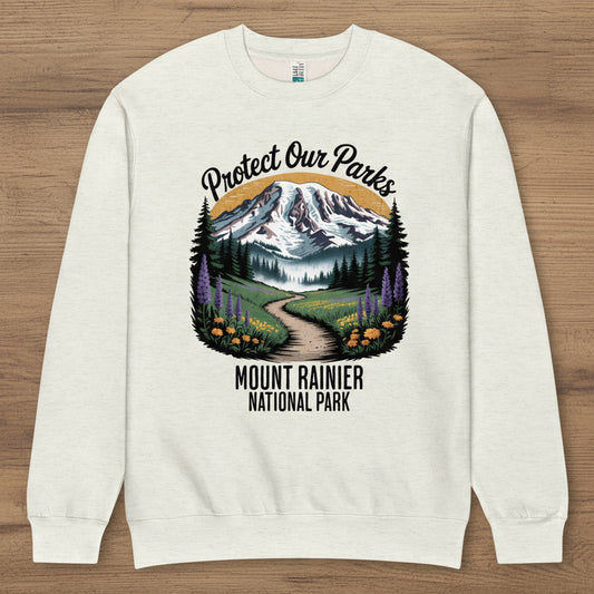 Protect Our Parks Rainier Crewneck Sweatshirt Sweatshirt Park Service Apparel Oatmeal Heather S