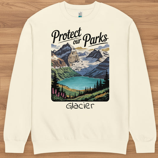 Protect Our Parks Glacier Crewneck Sweatshirt Sweatshirt Park Service Apparel Sandshell S