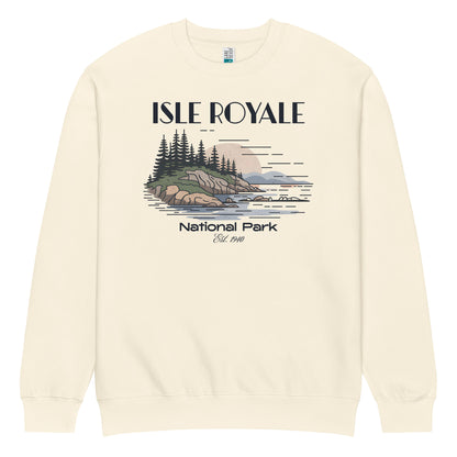 Isle Royale Crewneck Sweatshirt Sweater Park Service Apparel Sandshell S