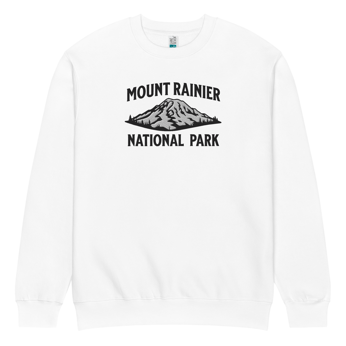 Mount Rainier Embroidered Mountain Crewneck Sweatshirt Sweatshirt Park Service Apparel