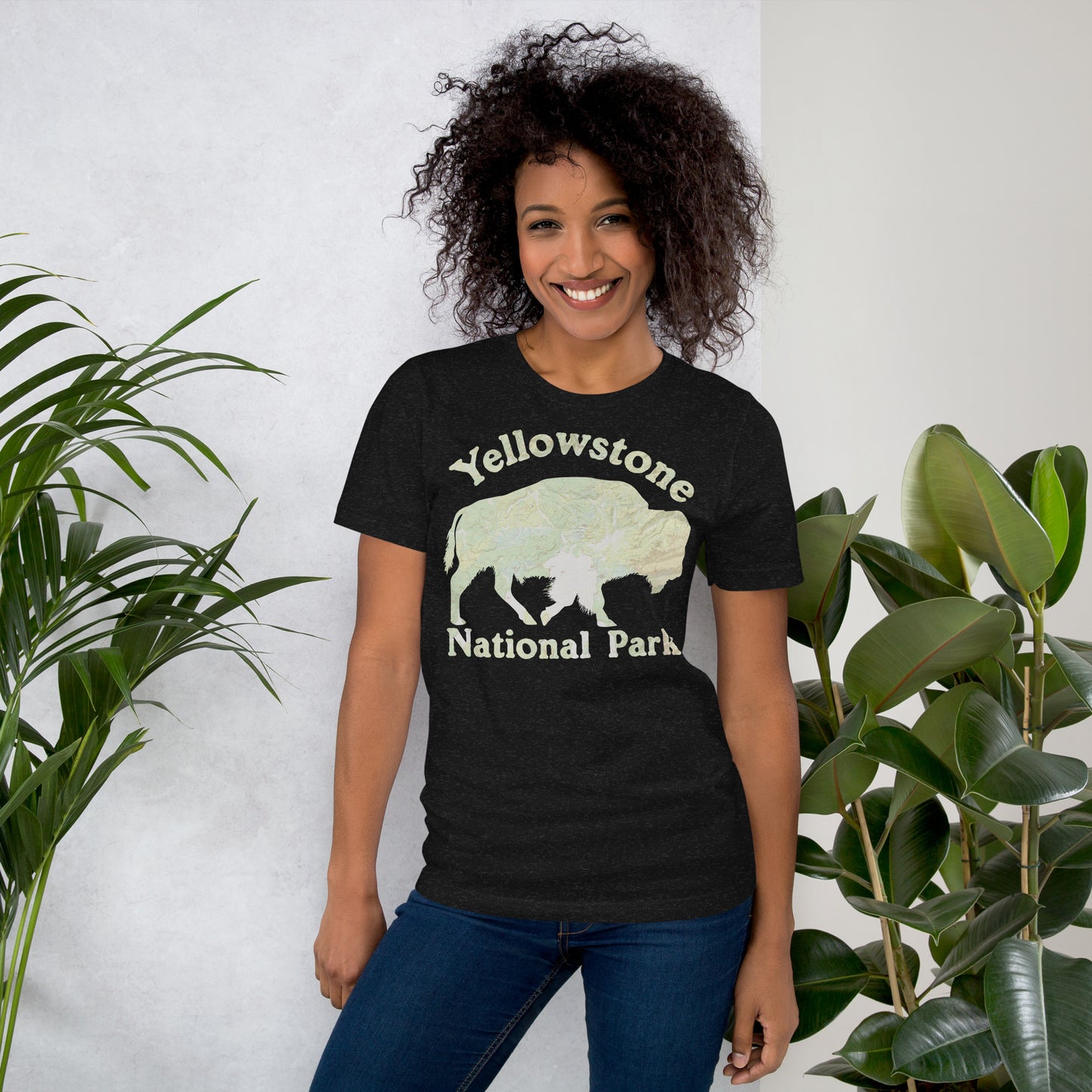 Yellowstone Bison Topo T-shirt T-Shirt Park Service Apparel