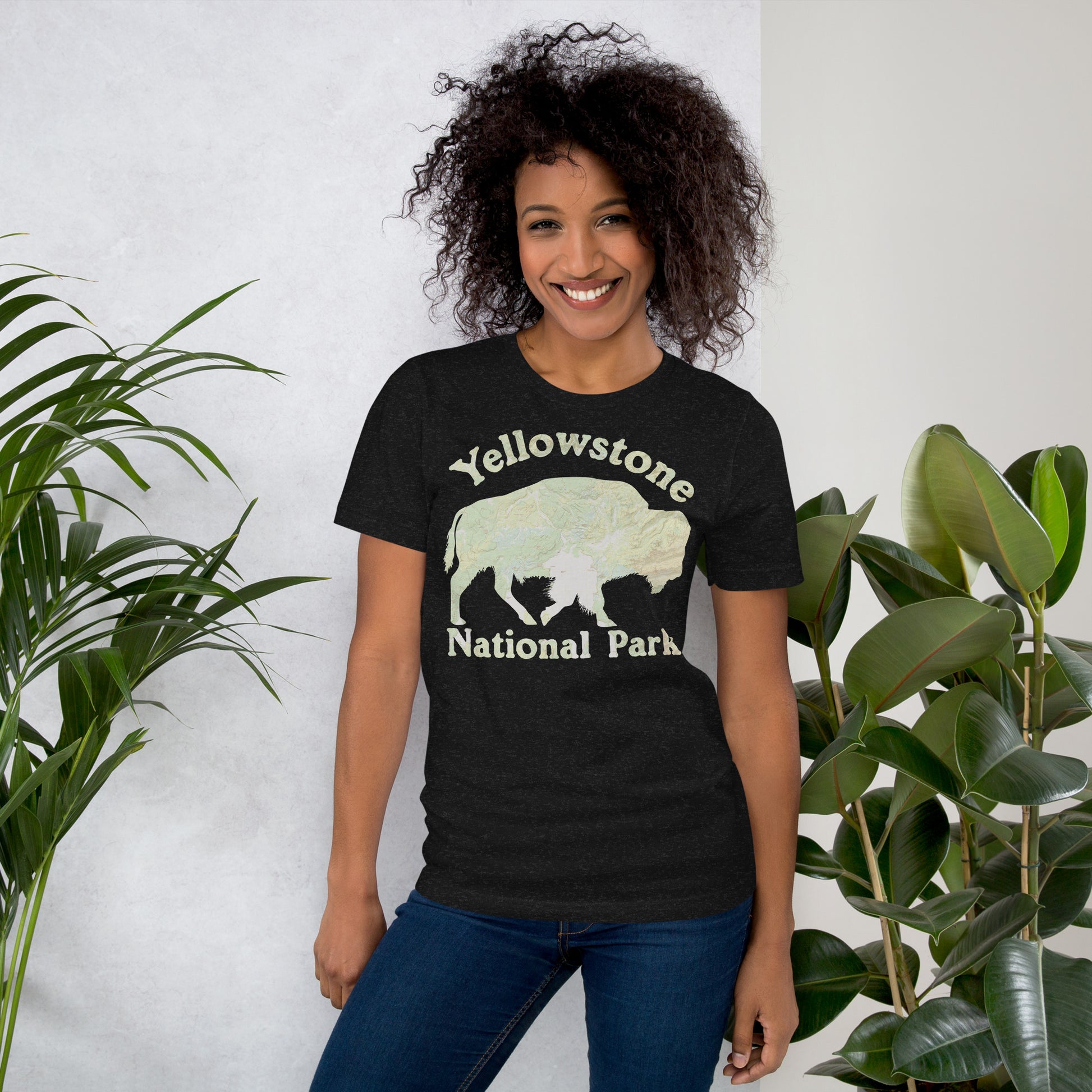 Yellowstone Bison Topo T-shirt T-Shirt Park Service Apparel