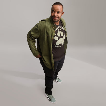 Yosemite Bear Paw Topo T-shirt T-Shirt Park Service Apparel