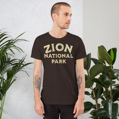 Zion National Park Topo T-shirt T-Shirt Park Service Apparel