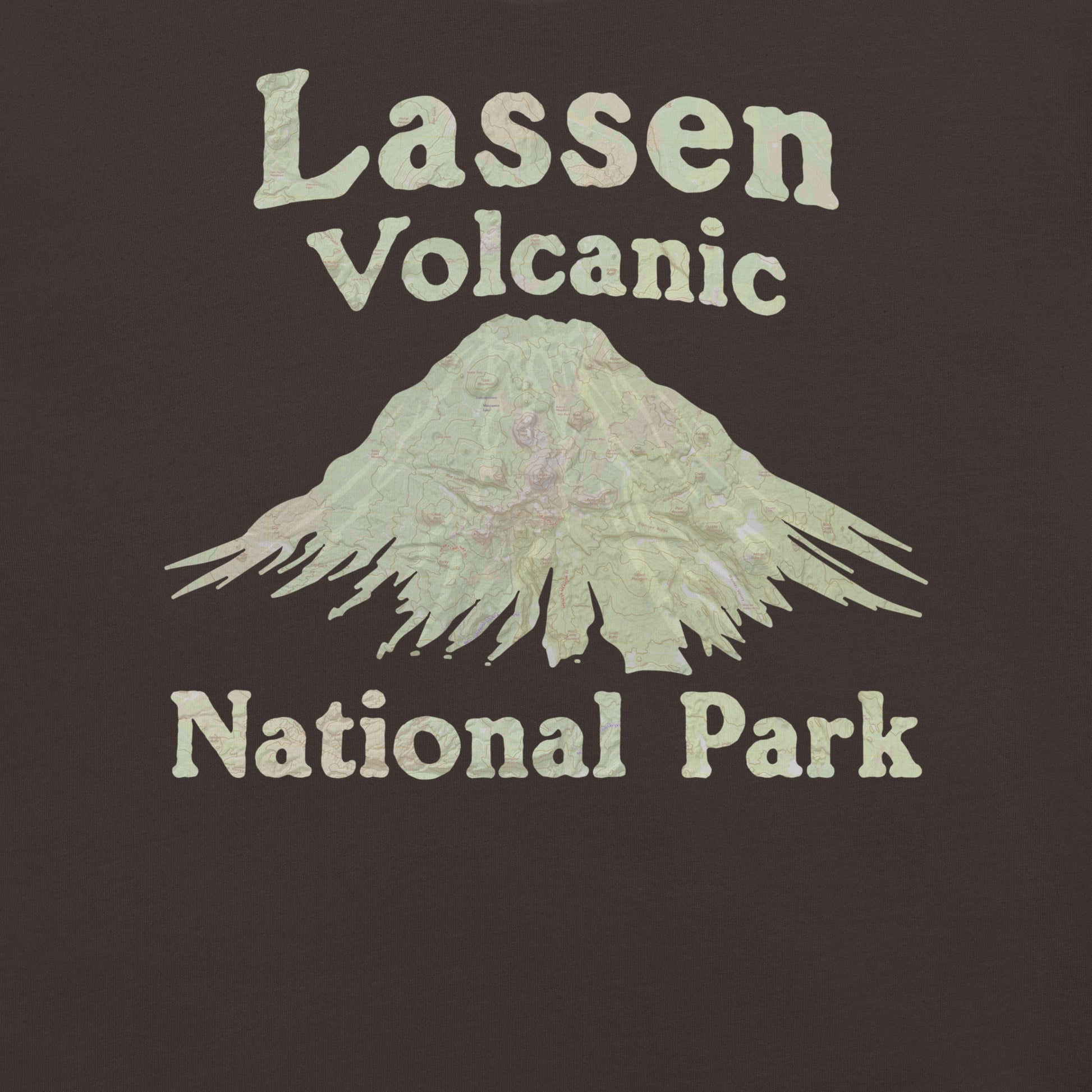 Lassen Volcanic Topo Tee T-Shirt Park Service Apparel