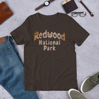 Redwood National Park Wood T-Shirt