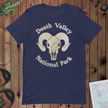 Death Valley Rams Head Topo T-shirt T-Shirt Park Service Apparel Navy XS