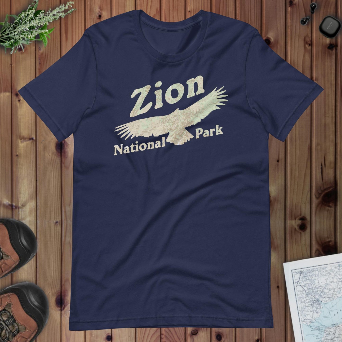 Zion Condor Topo Tee T-Shirt Park Service Apparel Navy XS