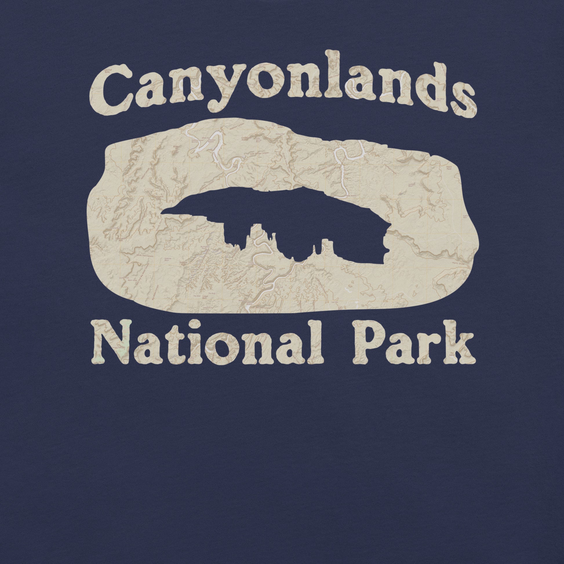 Canyonlands Mesa Arch Topo Tee T-Shirt Park Service Apparel