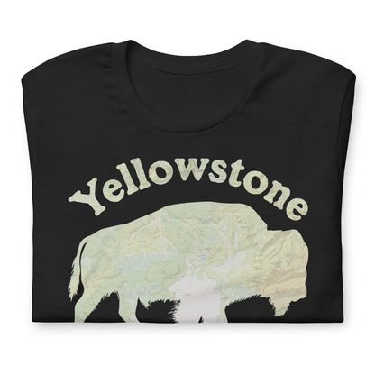 Yellowstone Bison Topo T-shirt T-Shirt Park Service Apparel