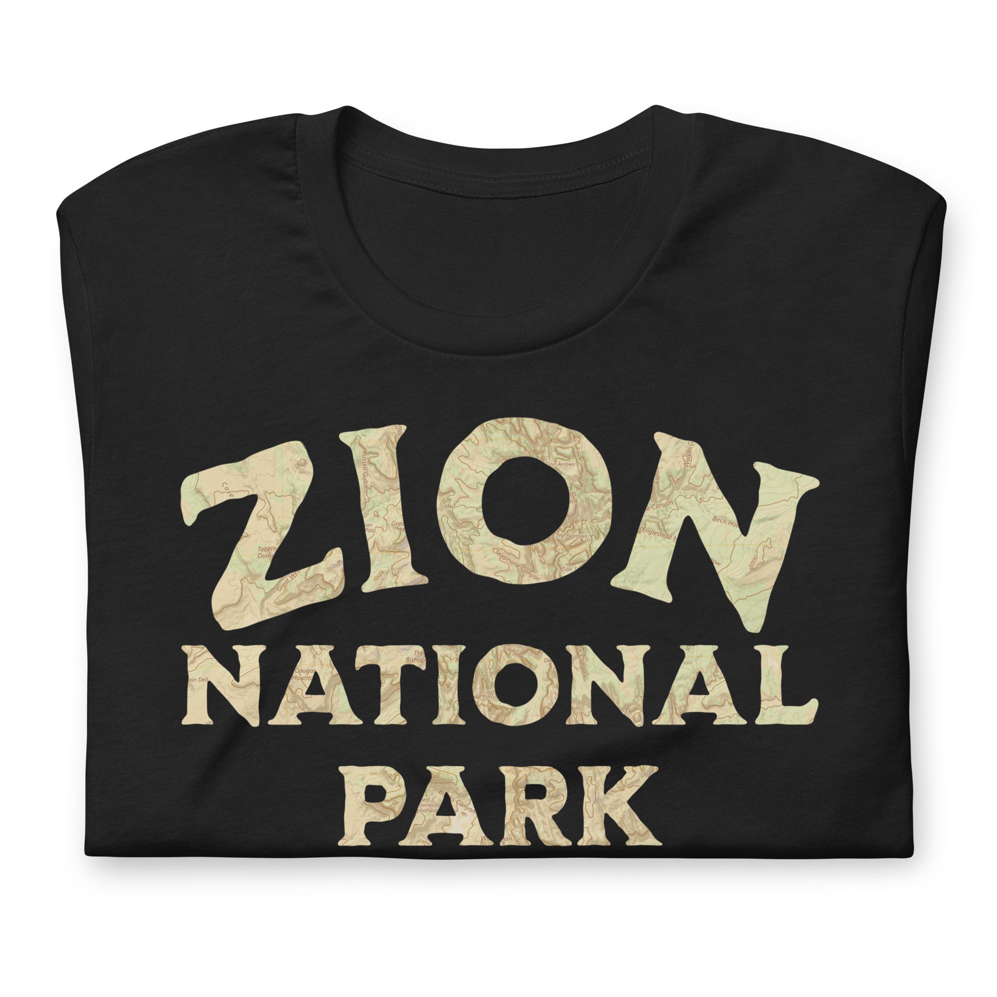 Zion National Park Topo T-shirt T-Shirt Park Service Apparel