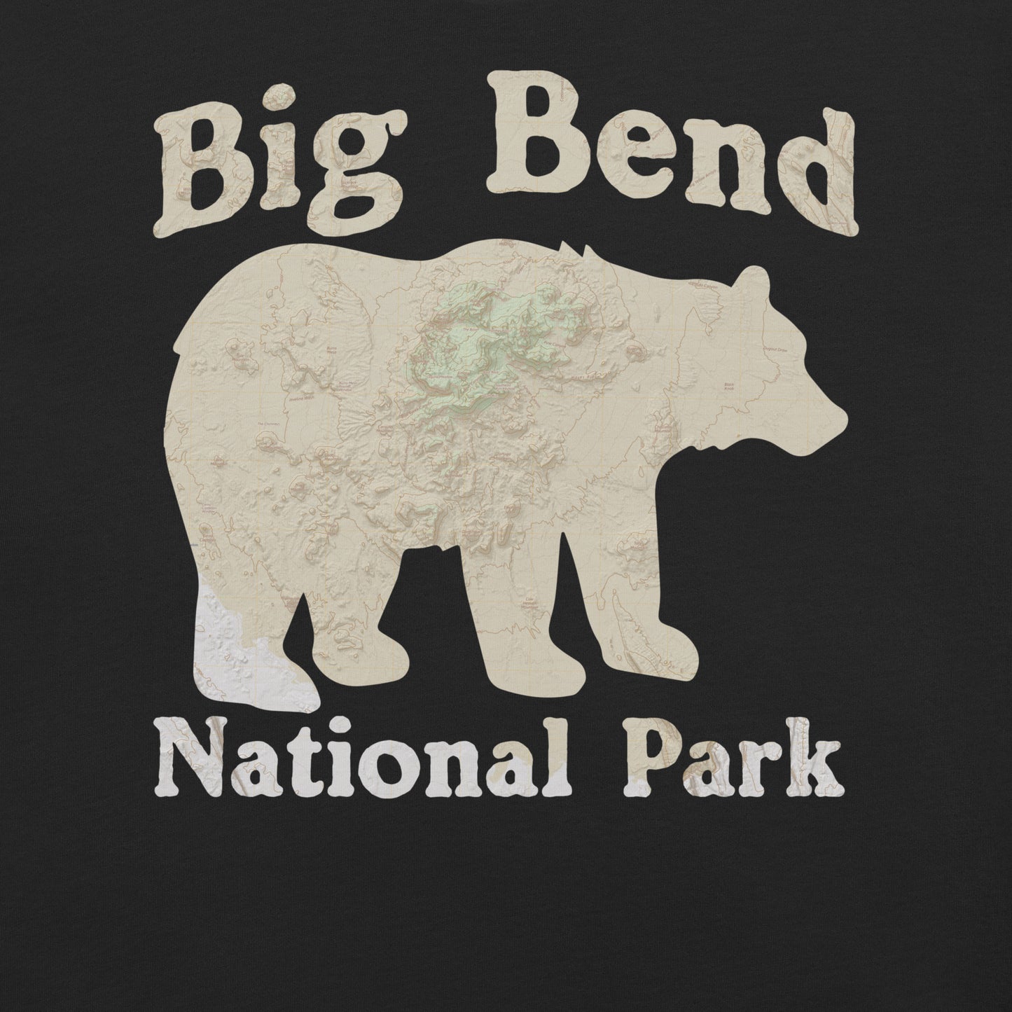 Big Bend Bear Topo Tee T-Shirt Park Service Apparel