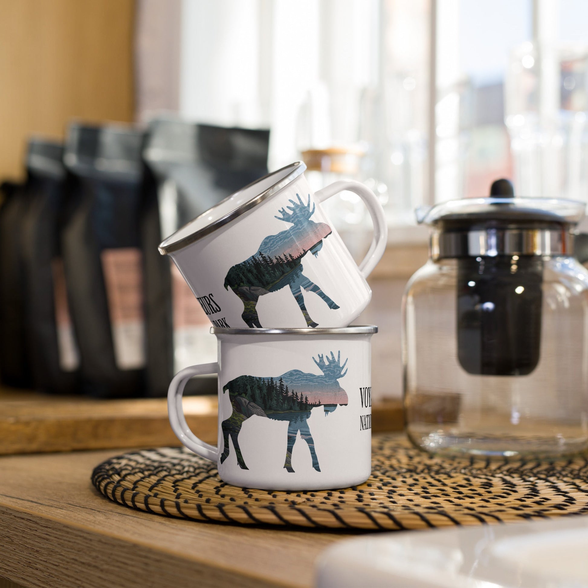Voyageurs moose durable camp mug alternate product angle