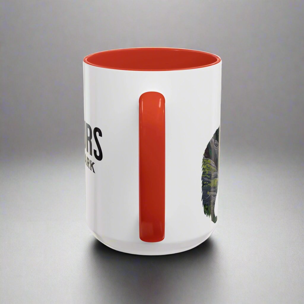 Voyageurs National Park Minnesota wolf accent mug showing design detail or product variation