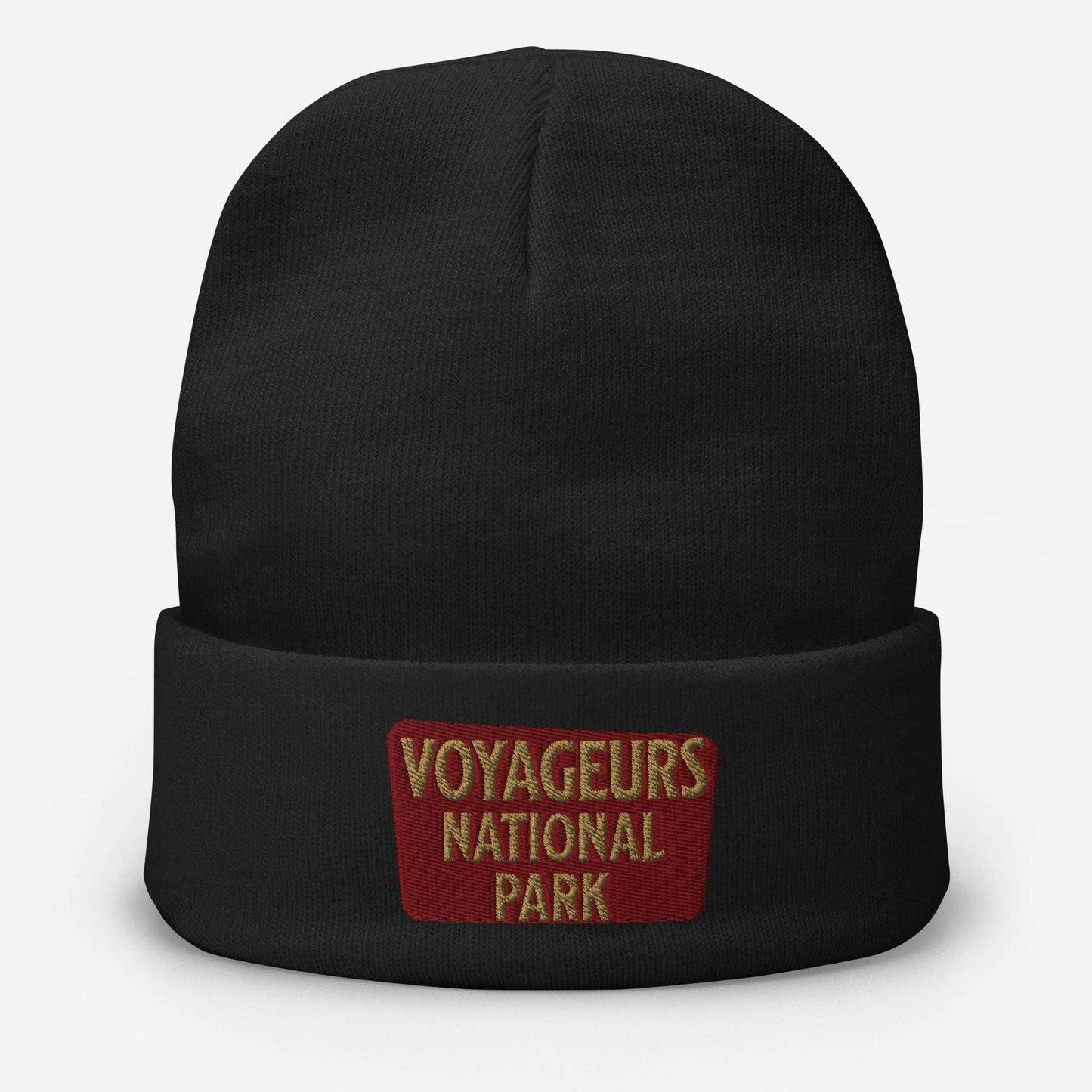 Voyageurs National Park embroidered beanie alternate product angle