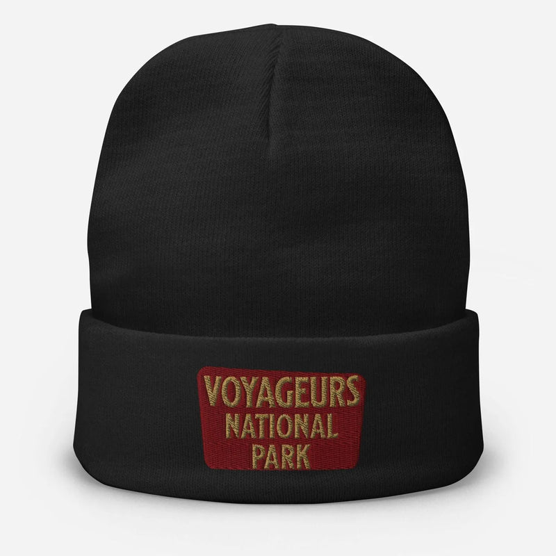 Voyageurs National Park embroidered beanie alternate product angle