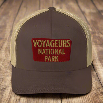 Voyageurs National Park embroidered trucker hat primary product view
