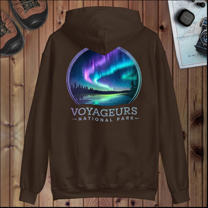 Voyageurs National Park hoodie detail or alternate product view