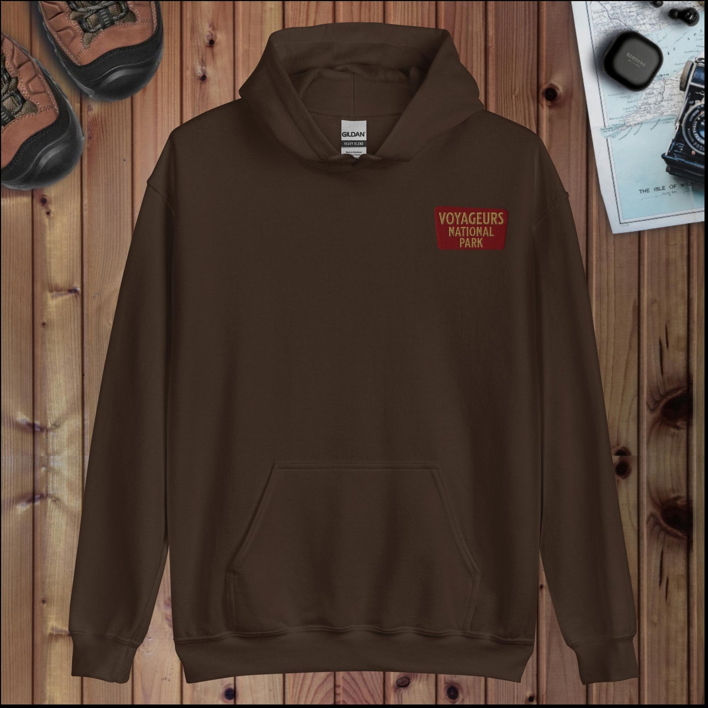 Voyageurs National Park hoodie detail or alternate product view