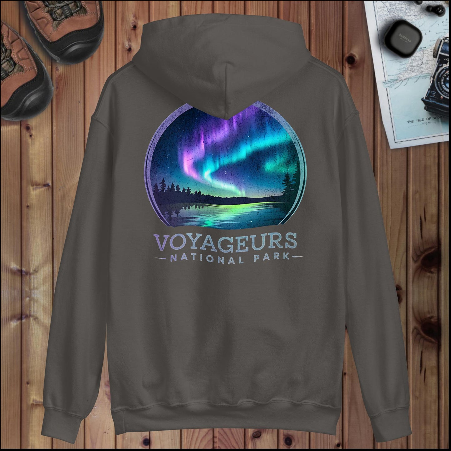 Voyageurs National Park hoodie alternate apparel color or product angle