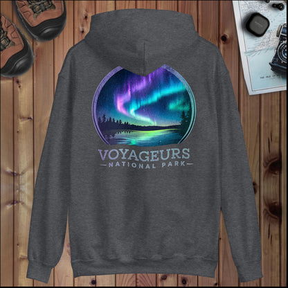 Voyageurs National Park hoodie detail or alternate product view