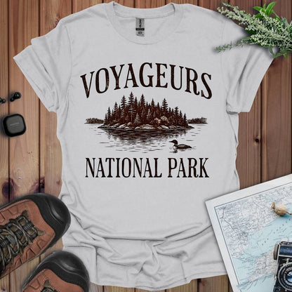 Voyageurs National Park rustic graphic t-shirt alternate apparel color or product angle