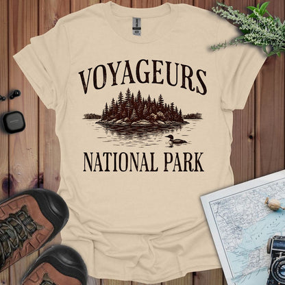 Voyageurs National Park rustic graphic t-shirt alternate apparel color or product angle