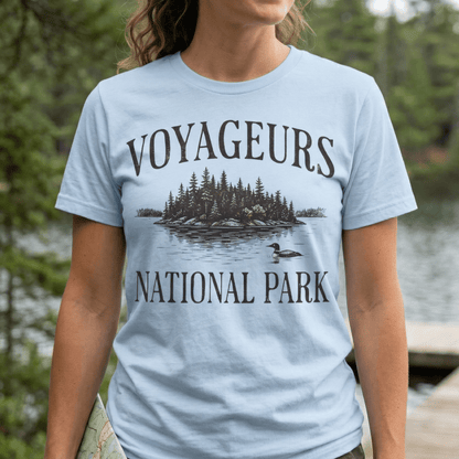 Voyageurs National Park rustic graphic t-shirt alternate apparel color or product angle