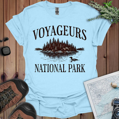 Voyageurs National Park rustic graphic t-shirt primary product view