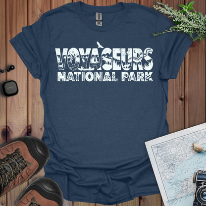 Voyageurs National Park Silhouette Graphic T-Shirt - Parks ApparelT-Shirt