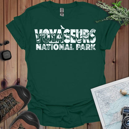 Voyageurs National Park Silhouette Graphic T-Shirt - Parks ApparelT-Shirt