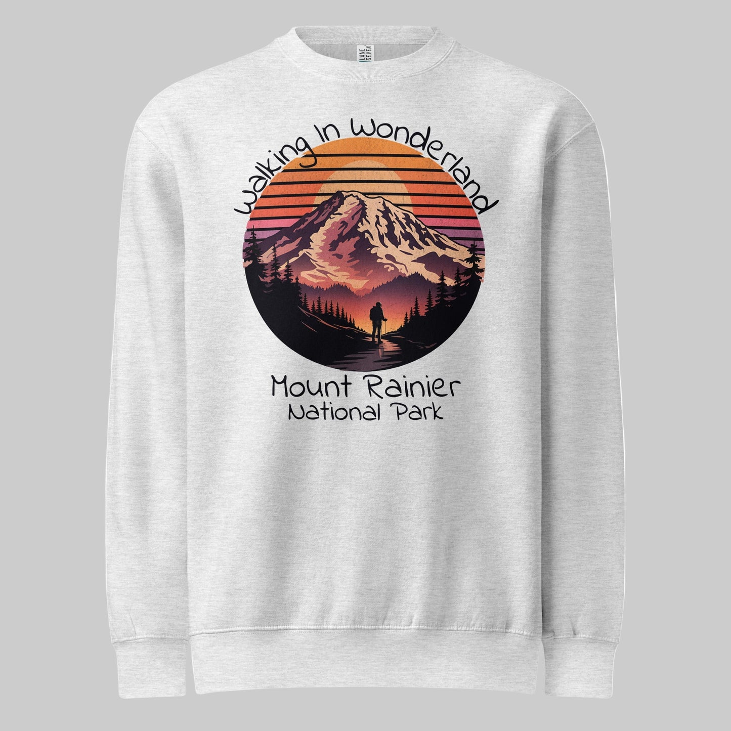 Walking In Wonderland Rainier crewneck sweatshirt detail or alternate product view