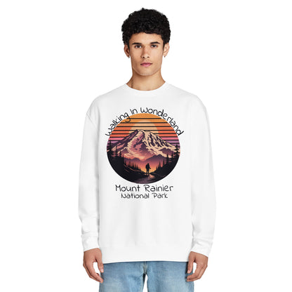 Walking In Wonderland Rainier crewneck sweatshirt alternate apparel color or product angle