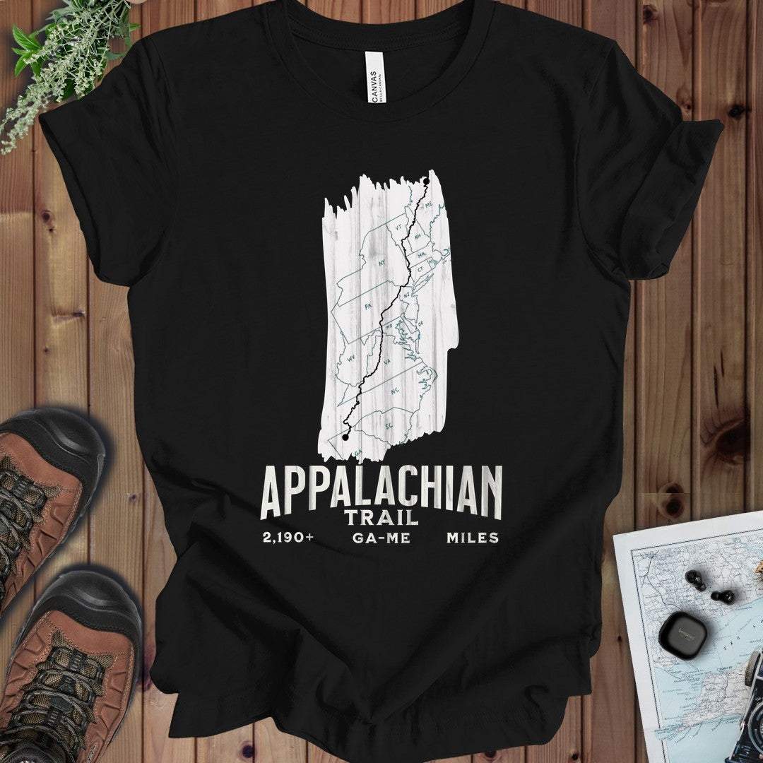 White Blaze Appalachian Trail Kids Graphic T-Shirt in Black