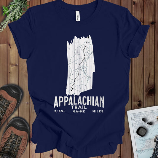 White Blaze Appalachian Trail Kids Graphic T-Shirt in Navy