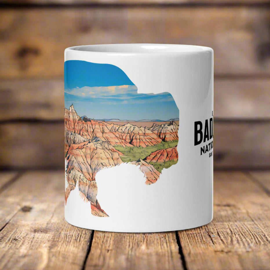 Badlands National Park Bison Mug Mug Park Service Apparel