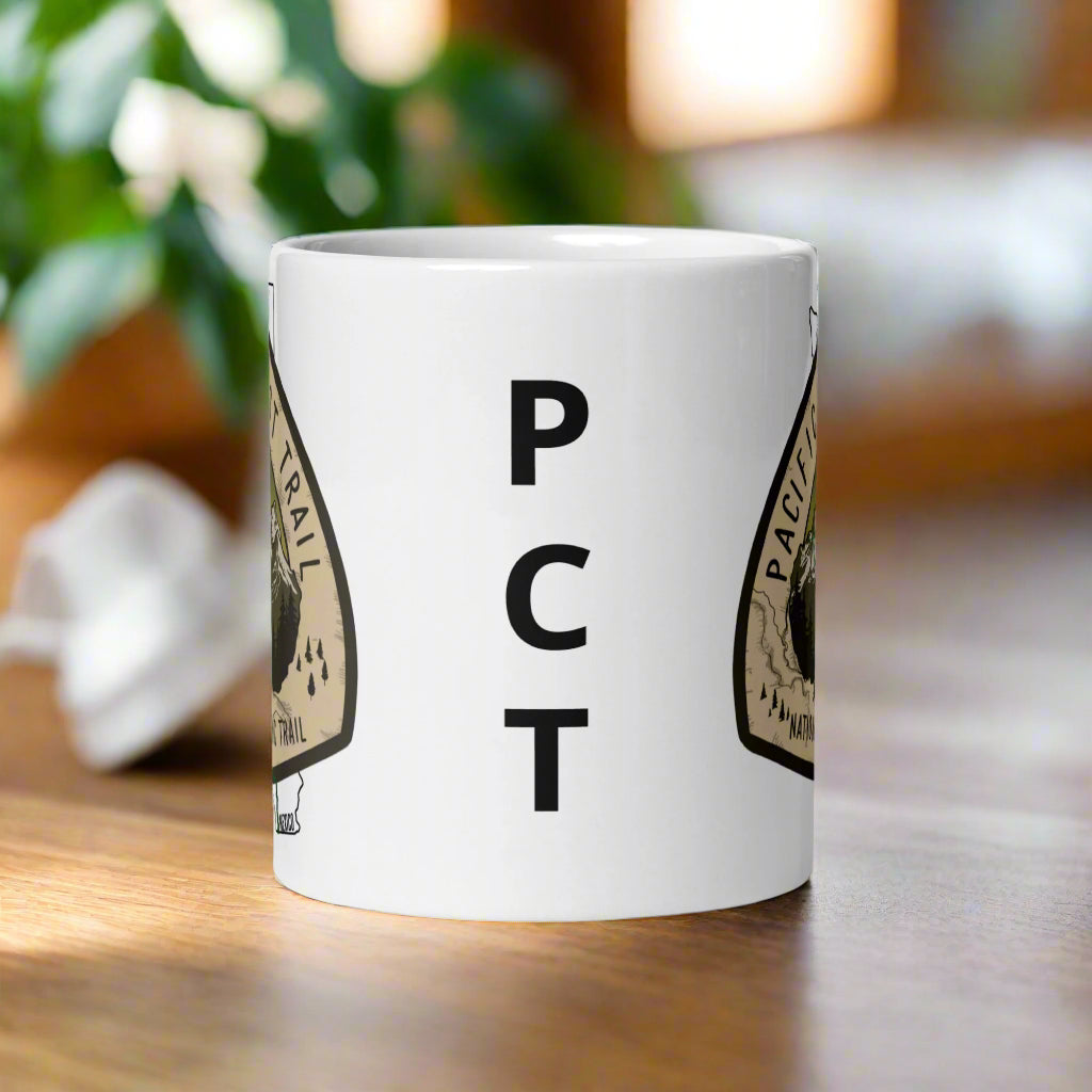 Pacific Crest Trail PCT Map Logo Mug Mug Park Service Apparel