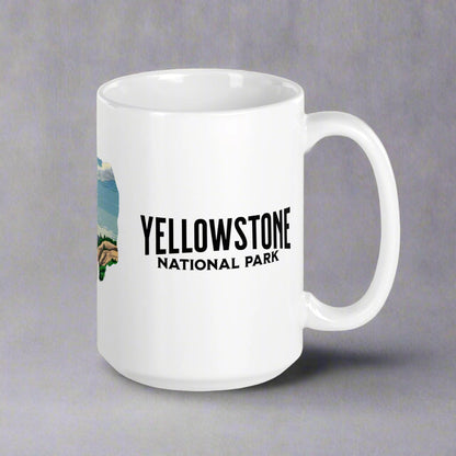 Yellowstone National Park Bison Mug Mug Park Service Apparel