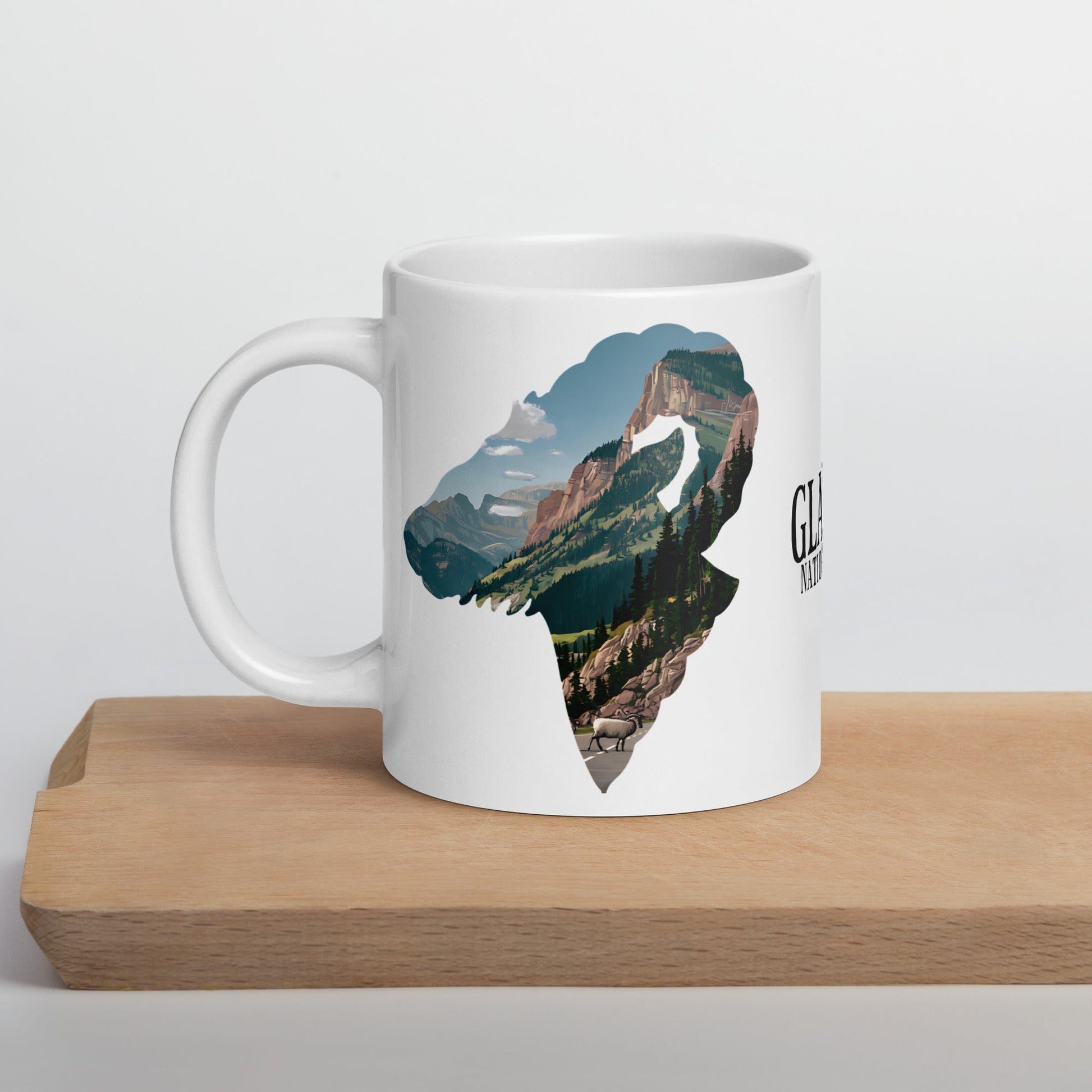 Glacier National Park Big Horned Sheep Mug Mug Park Service Apparel 11 oz