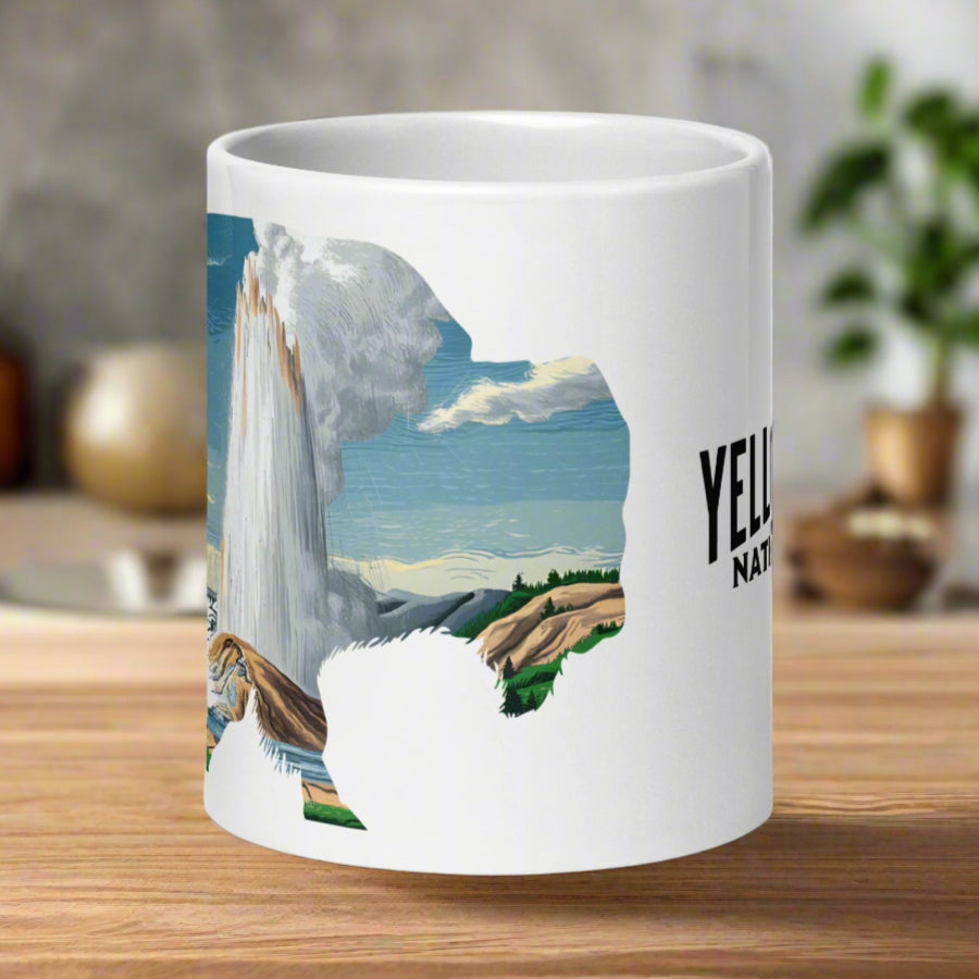 Yellowstone National Park Bison Mug Mug Park Service Apparel 15 oz