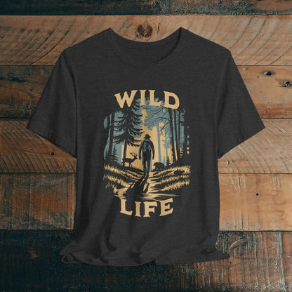 Wild Life Hike backpacker outdoor nature graphic t-shirt primary product view