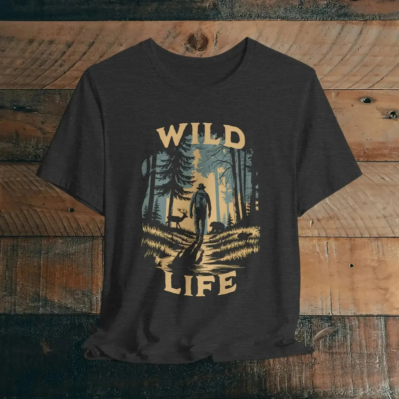 Wild Life Hike backpacker outdoor nature graphic t-shirt primary product view