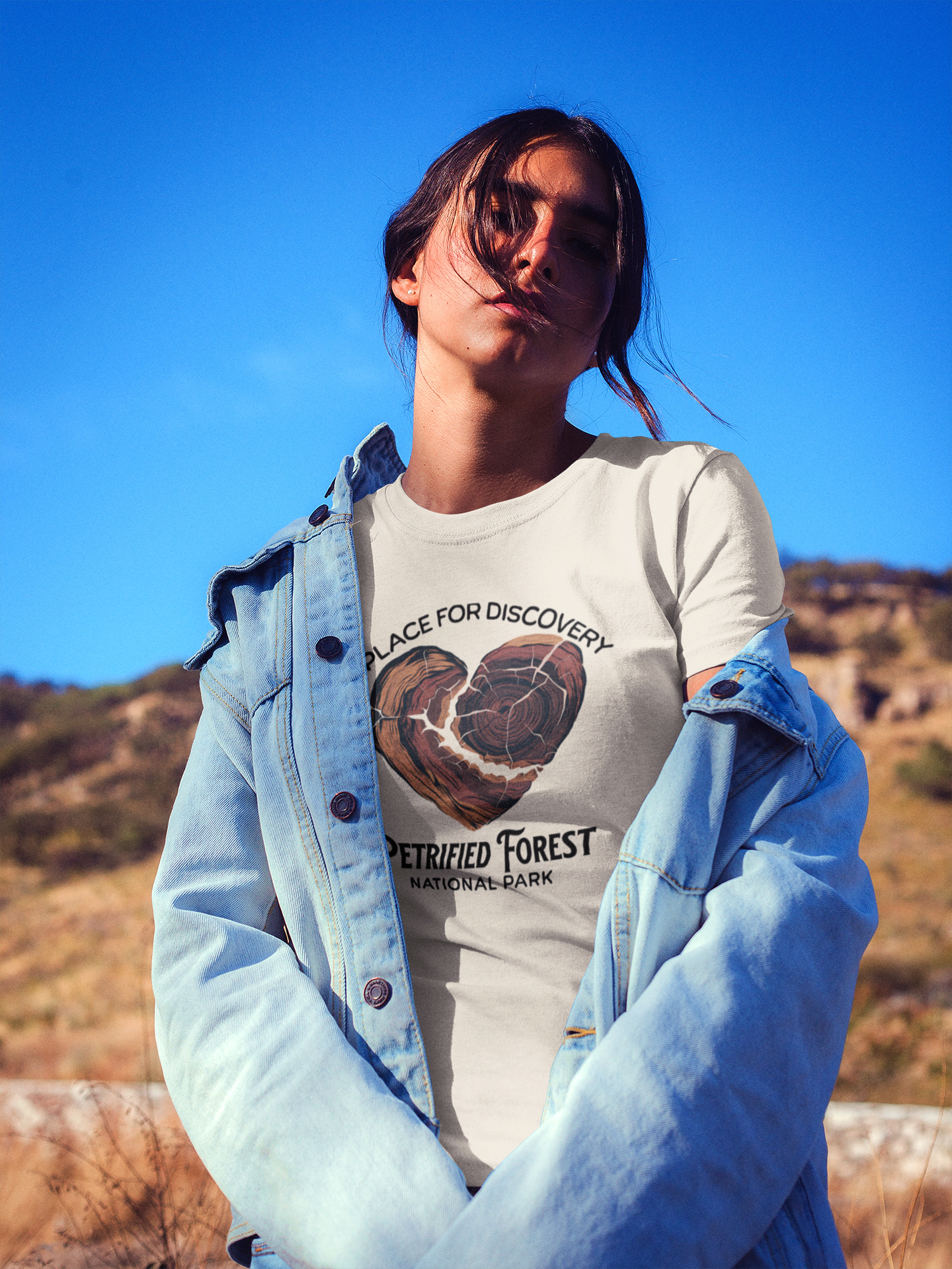 Petrified Forest National Park Unisex Fit Soft T-Shirt Heart Wood T-Shirt Printify