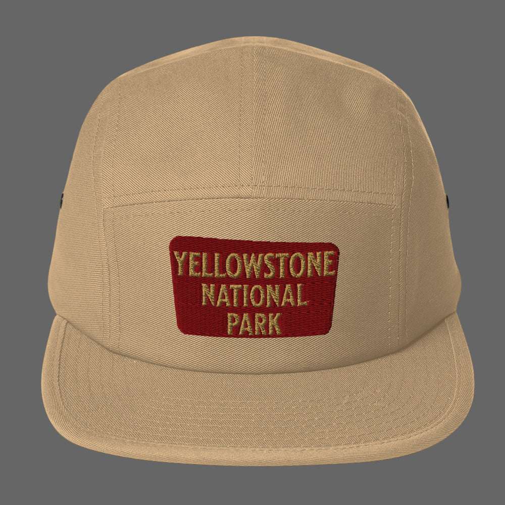 Yellowstone embroidered 5-panel hat shown in lifestyle or modeled setting