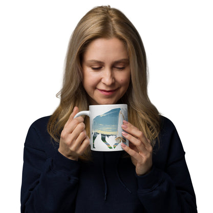 Yellowstone National Park bison mug design detail or product variation