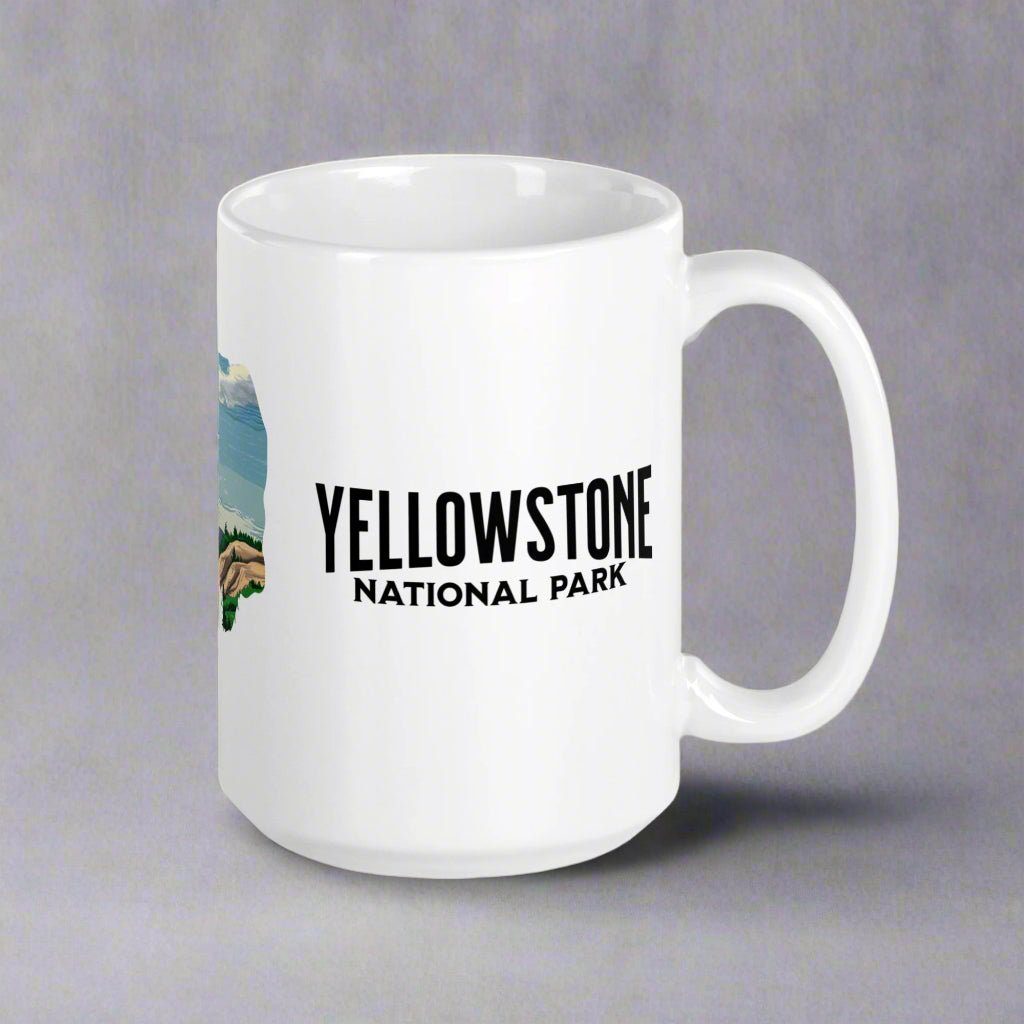 Yellowstone National Park bison mug alternate product angle
